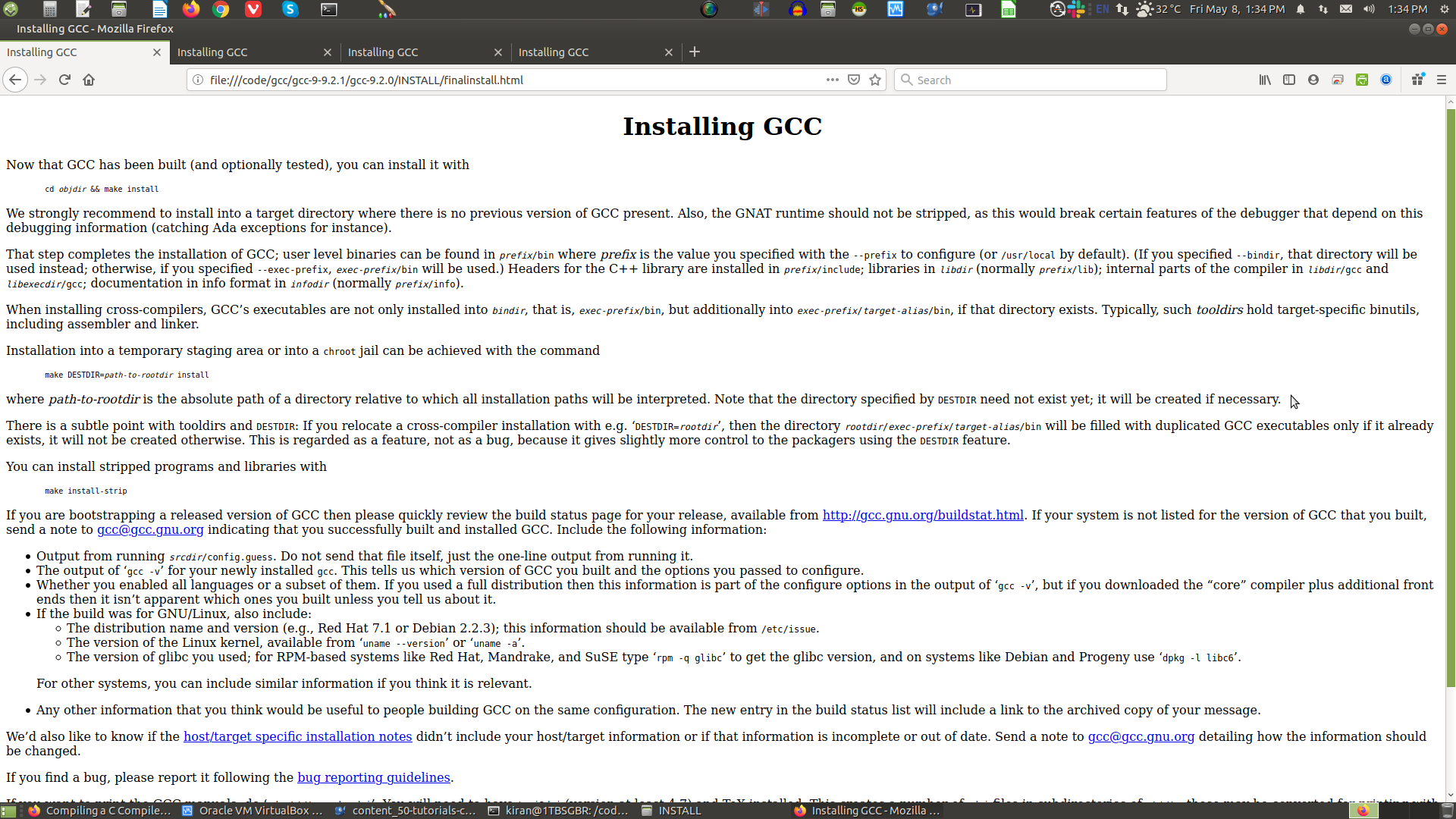 gcc HTML Installation Guide page 5